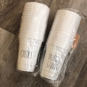rae dunn plastic party cups